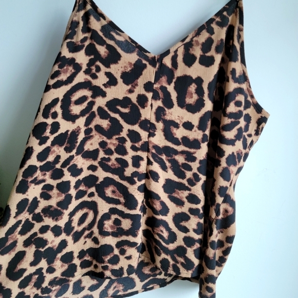 Shein Curve Leopard Spaghetti Strap Tank - Size US 2XL - Picture 2 of 5